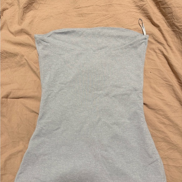 Aritzia Contour Light Grey Tube Top - Picture 4 of 5